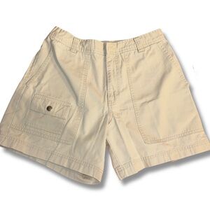 VINTAGE J. Crew 100% Cotton Women’s Khaki Cargo Shorts MADE IN HONG KONG